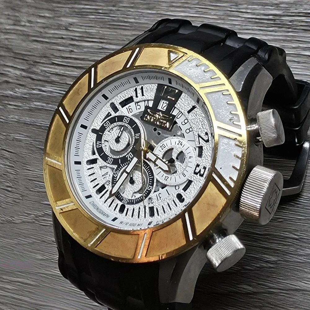 Invicta Pro Driver Model 14021 - Men's Watch - 50mm Stainless W/White Face